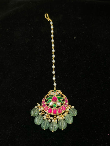 Meenakari Maang Tika