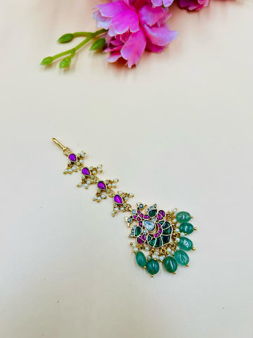 Peacock Maang Tika
