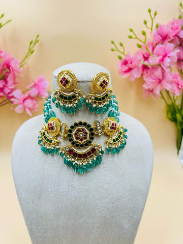Jadau Kundan Necklace Set