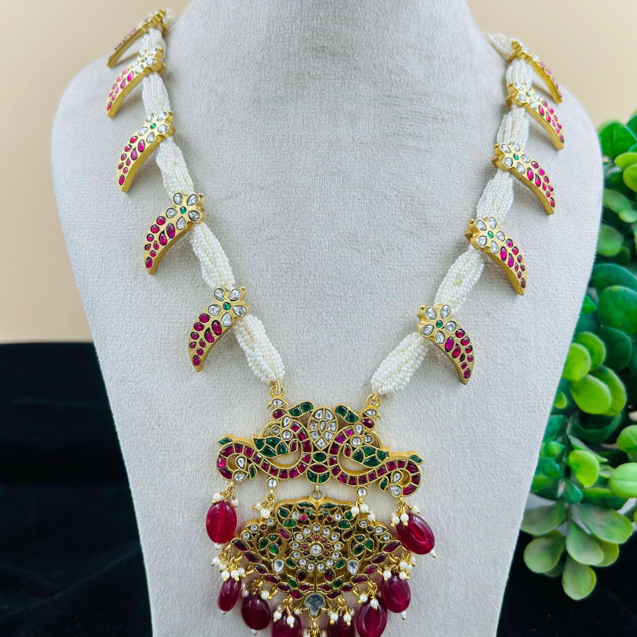 Jadau Kundan Long Necklace Set