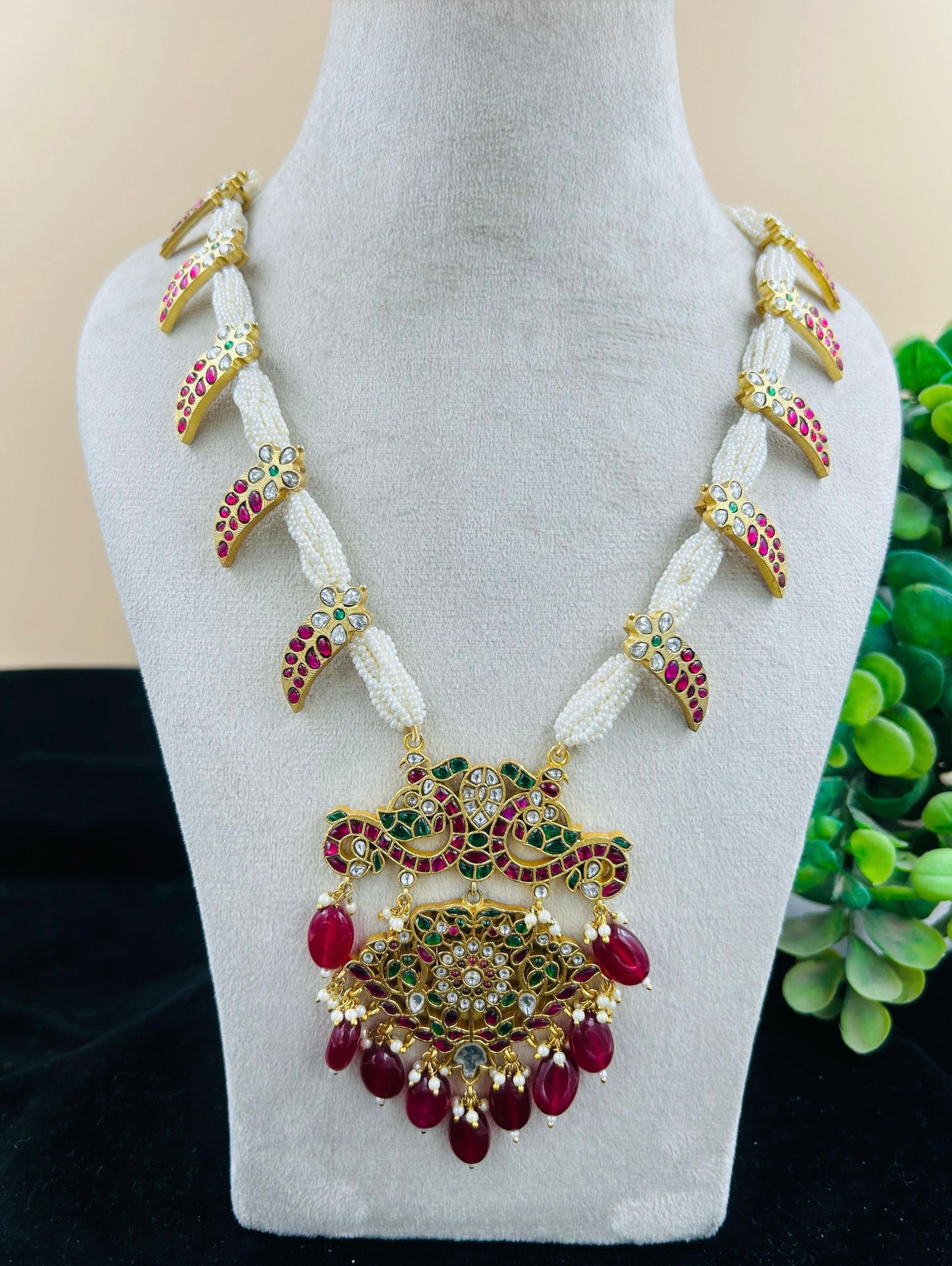 Jadau Kundan Long Necklace Set