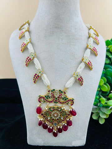 Jadau Kundan Long Necklace Set