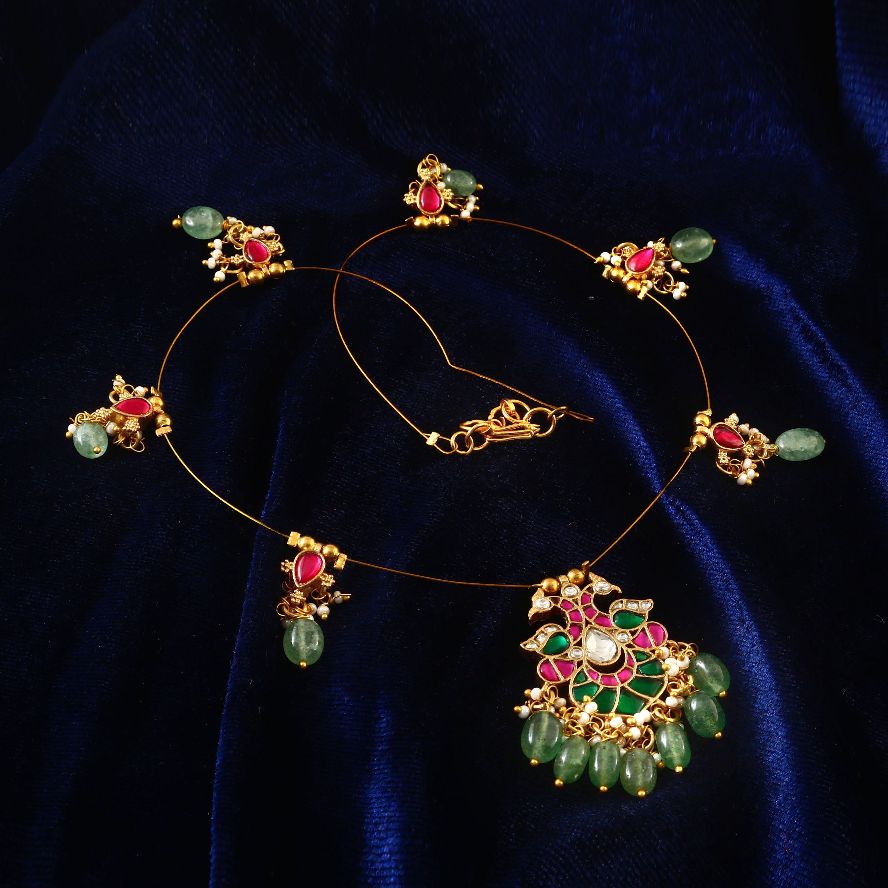 Jadau Kundan Necklace Single Chain