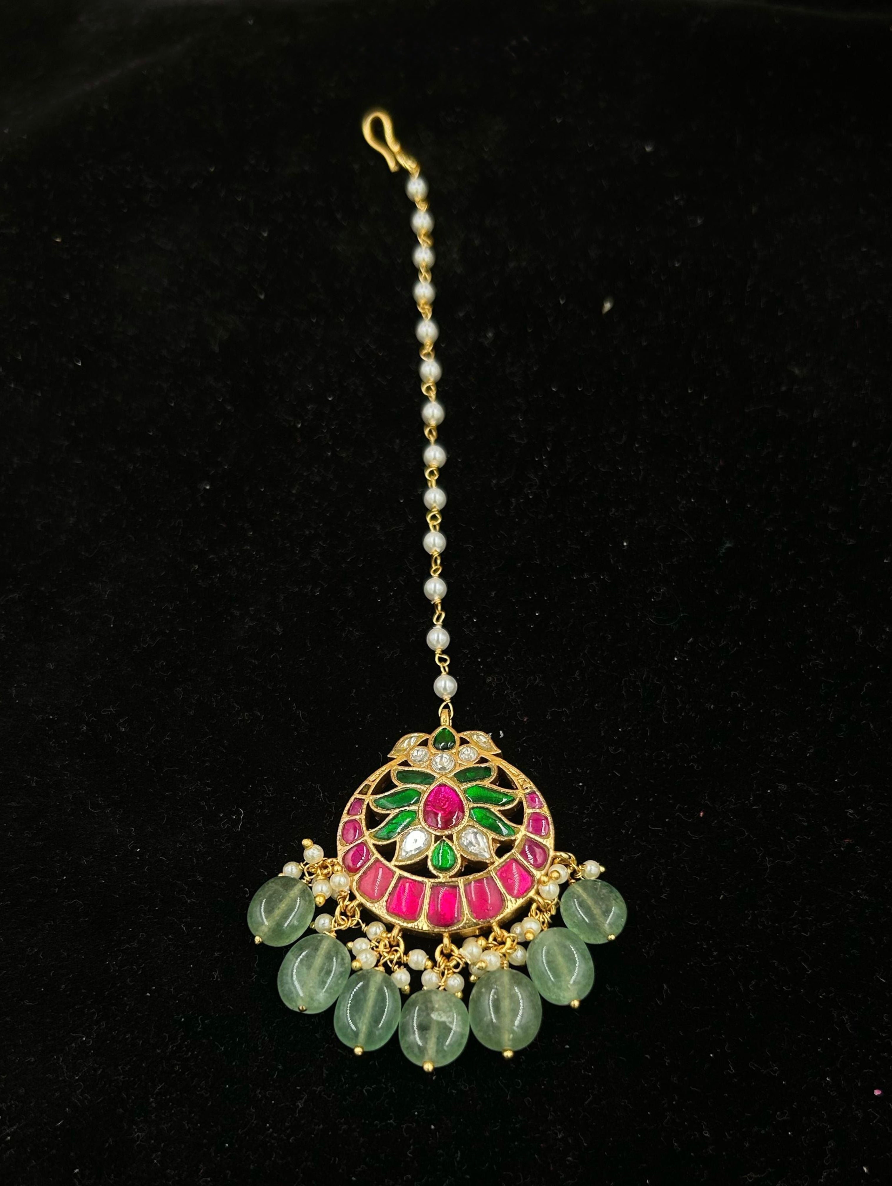 Meenakari Maang Tika