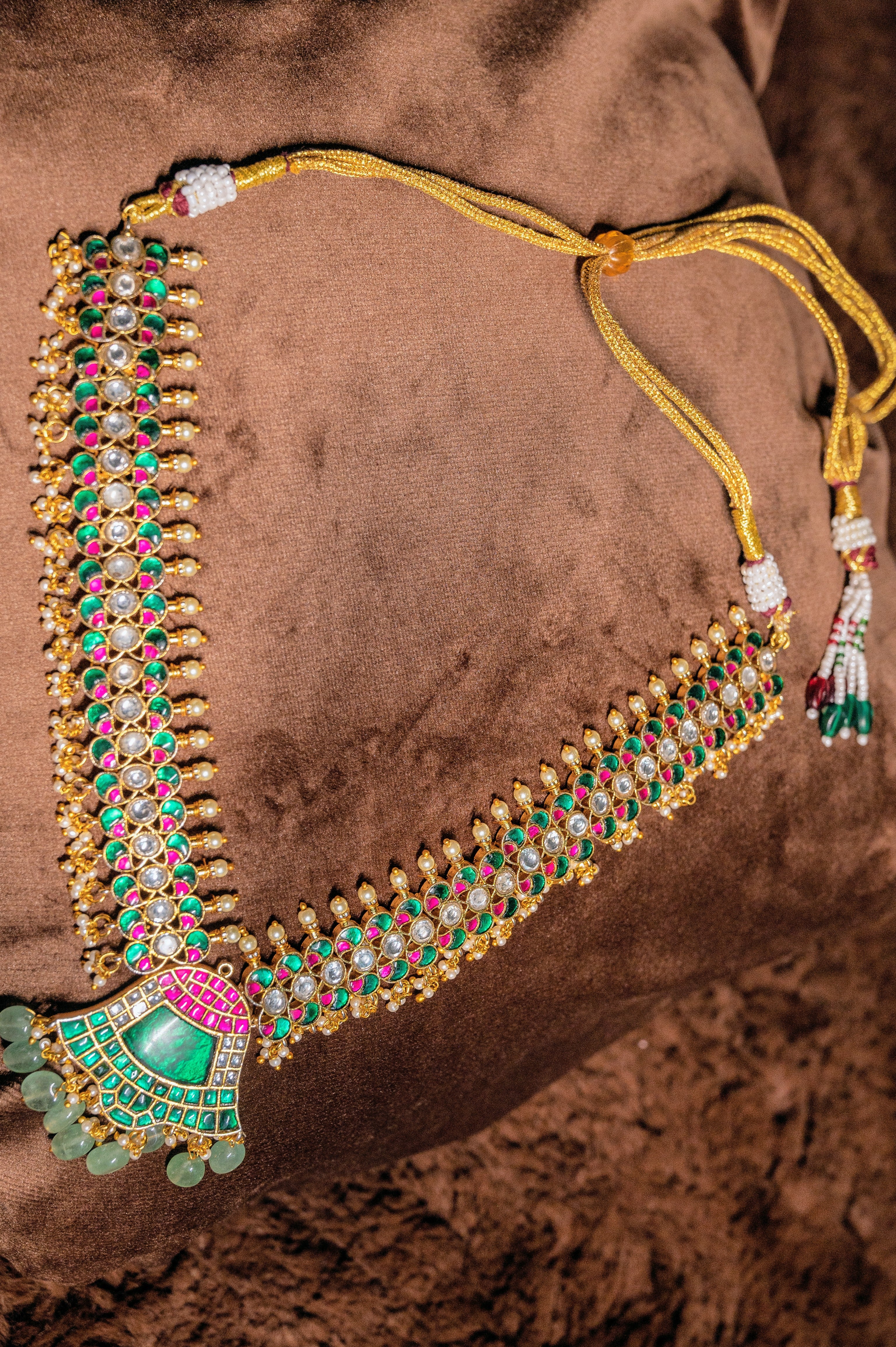 Jadau Kundan Necklace Set