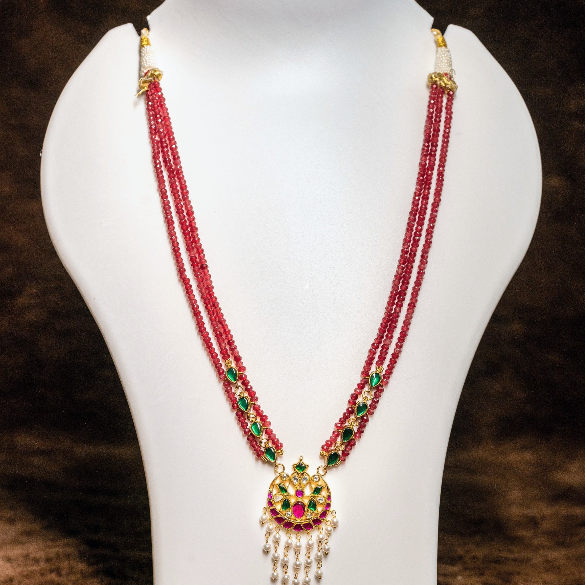 Triple Beads Necklace Set