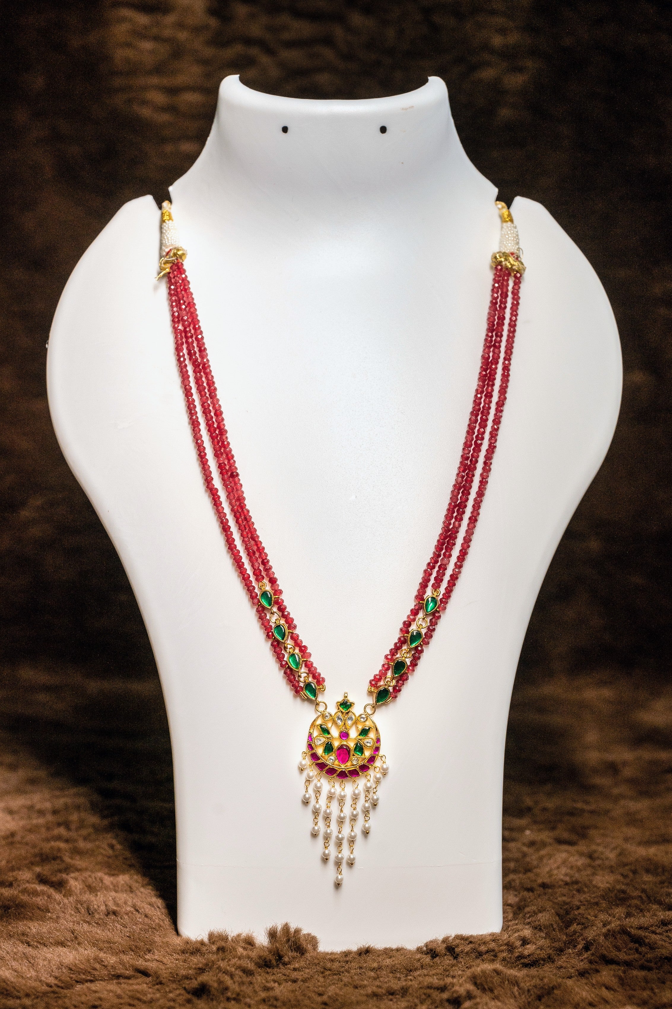 Triple Beads Necklace Set