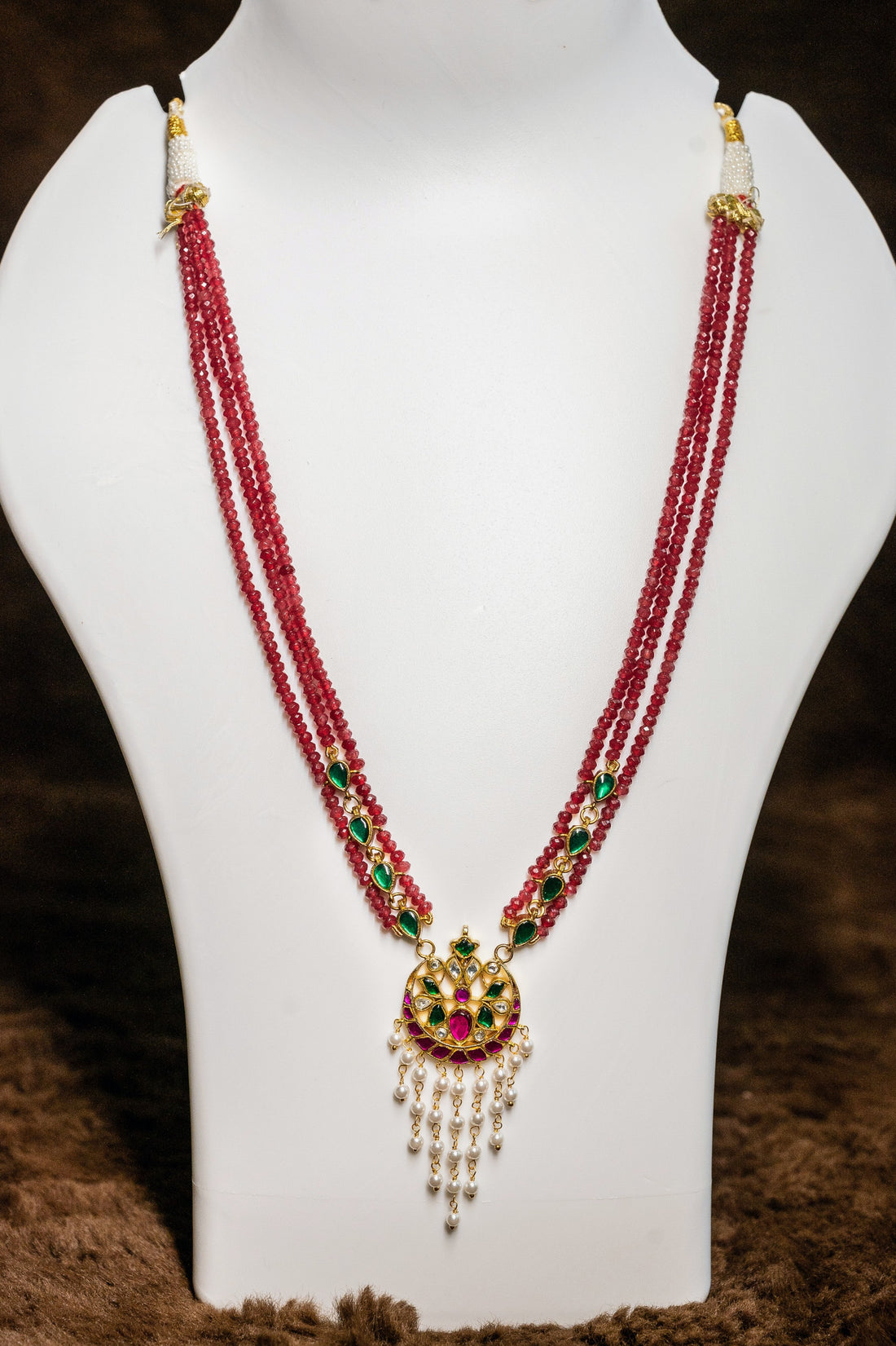 Triple Beads Necklace Set