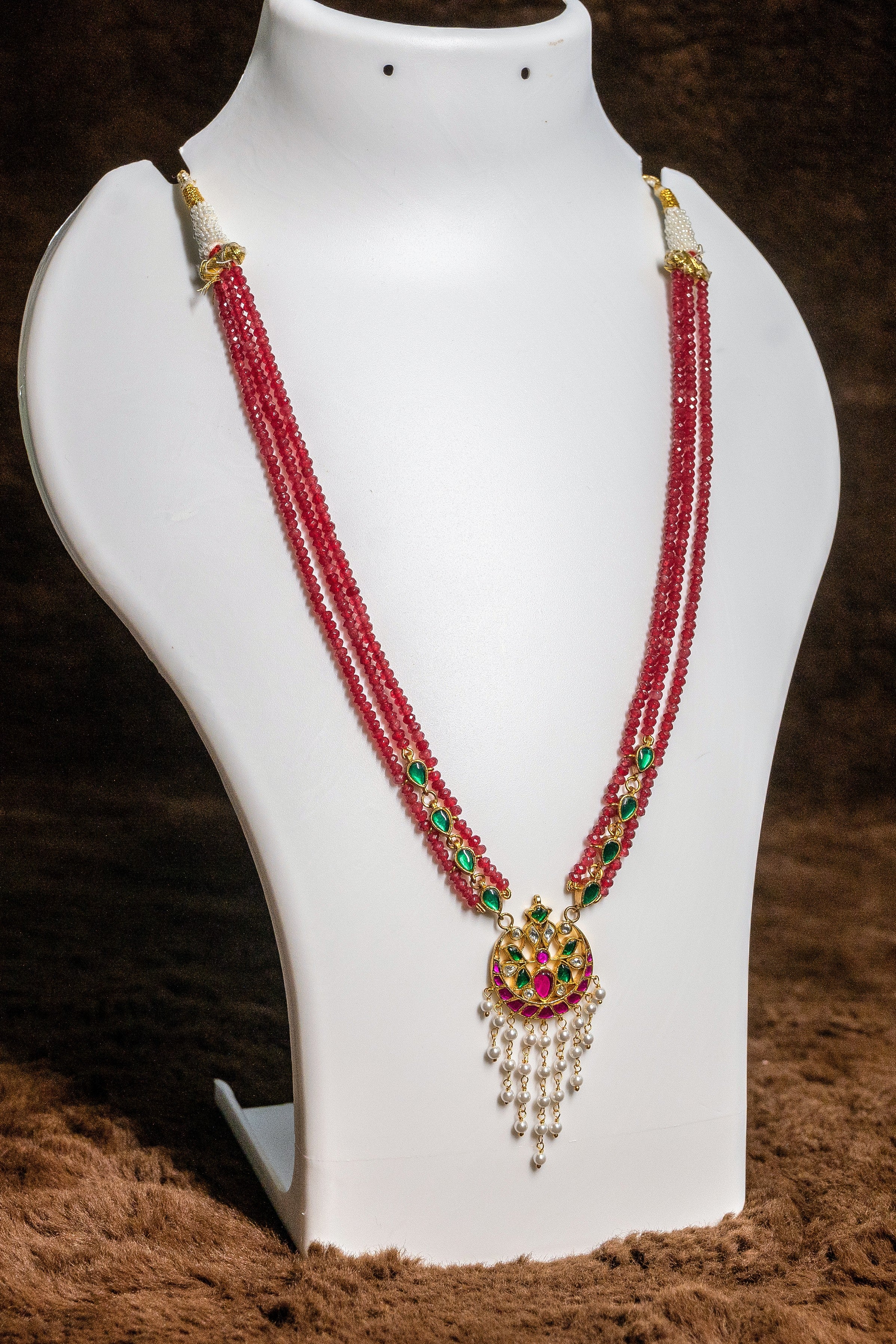 Triple Beads Necklace Set