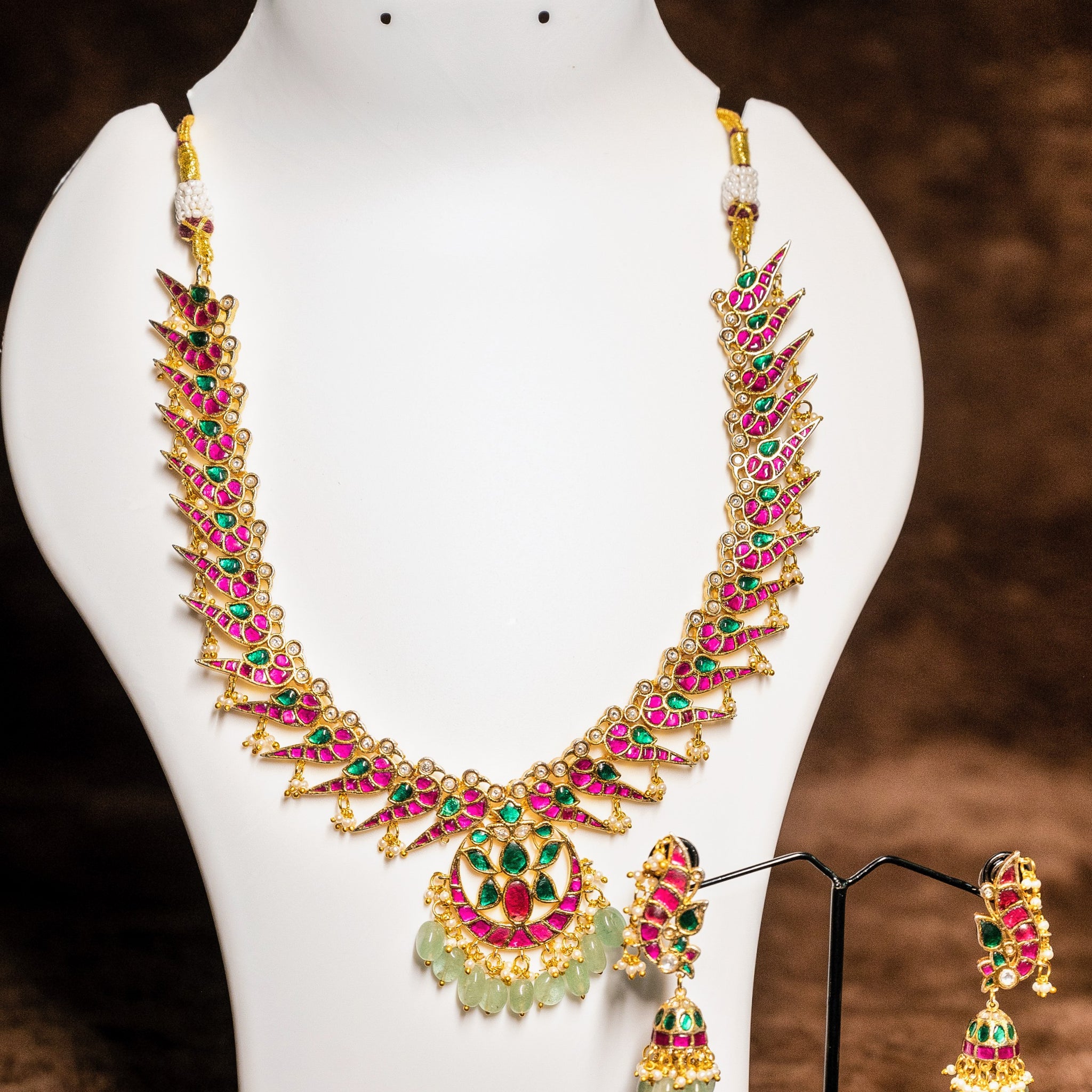 Ornate Necklace and Earrings