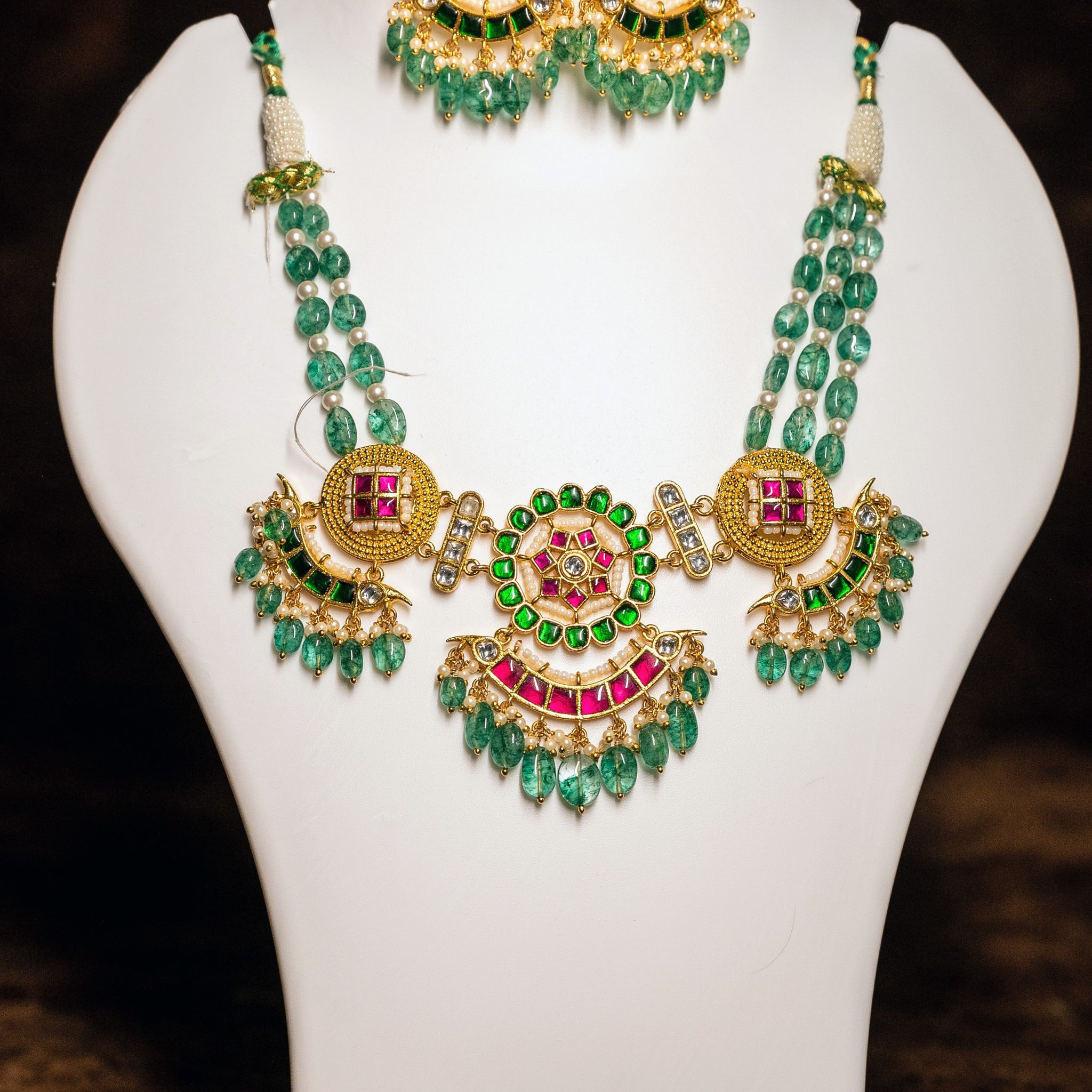 Jadau Kundan Necklace Set
