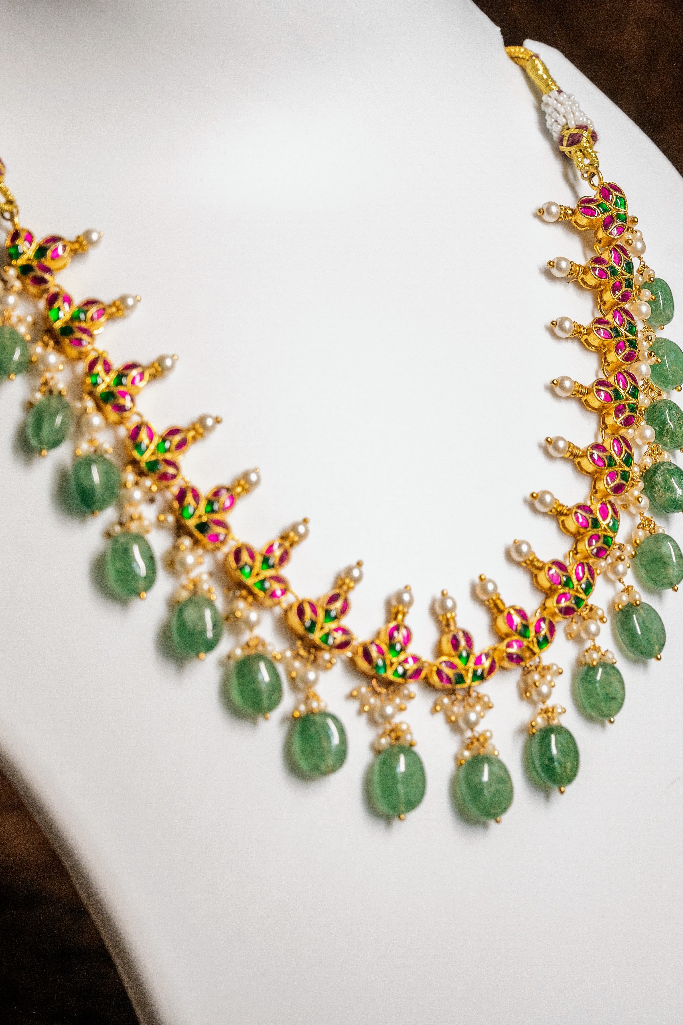 Multicolour Kundan Jewellery Set
