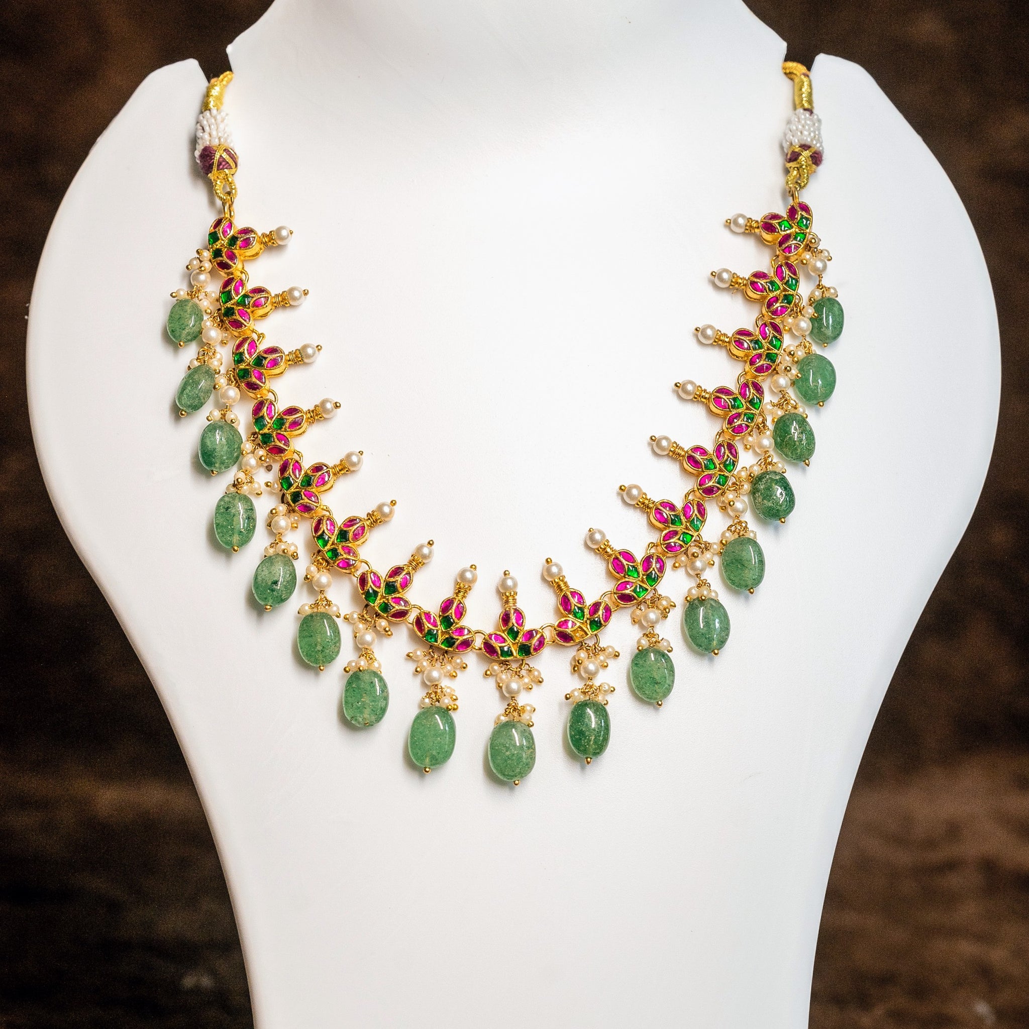 Multicolour Kundan Jewellery Set