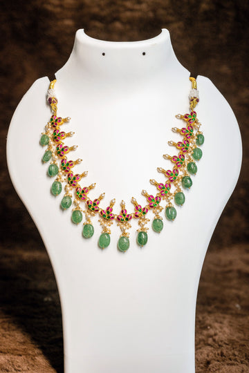 Multicolour Kundan Jewellery Set