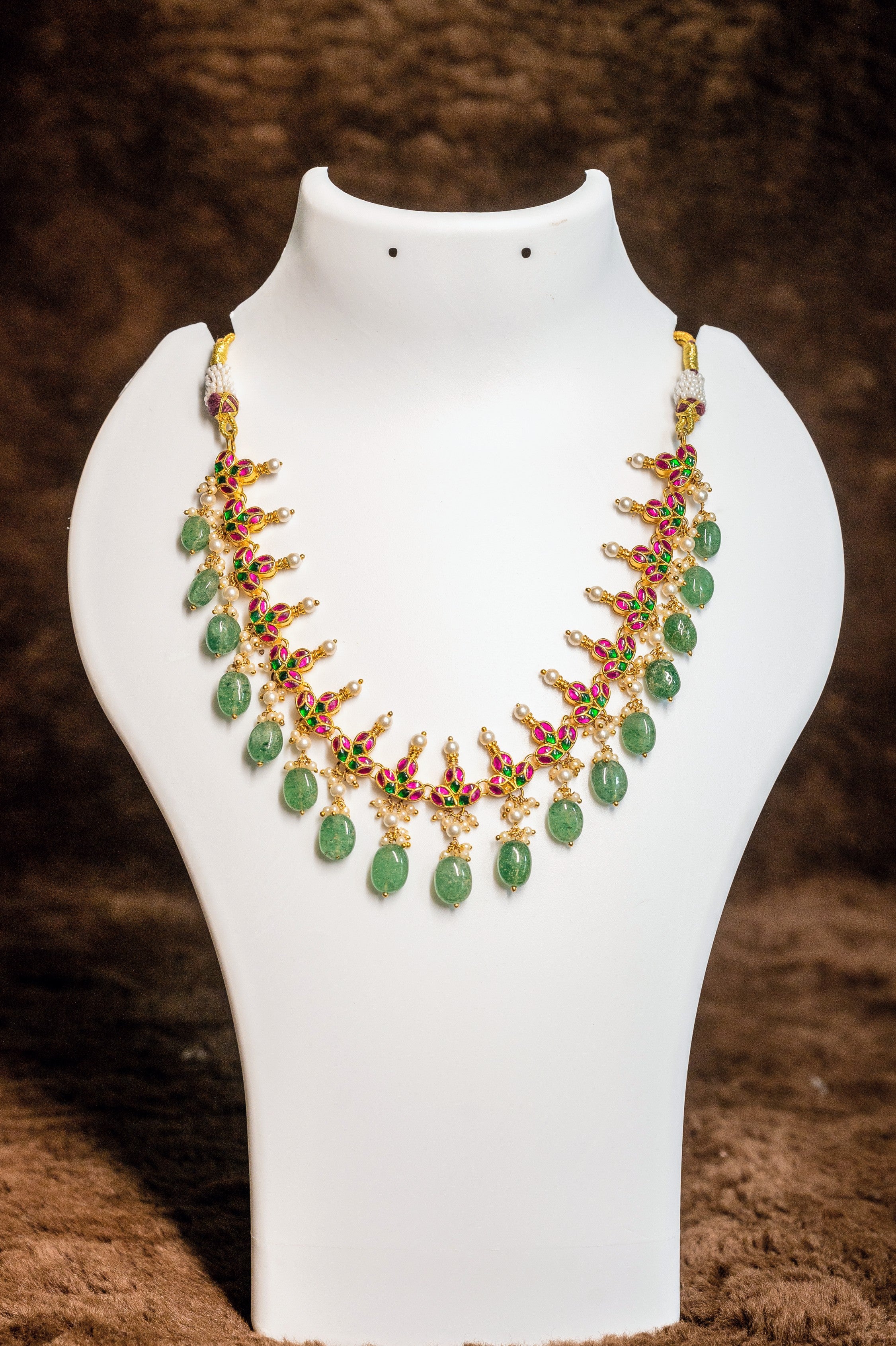 Multicolour Kundan Jewellery Set
