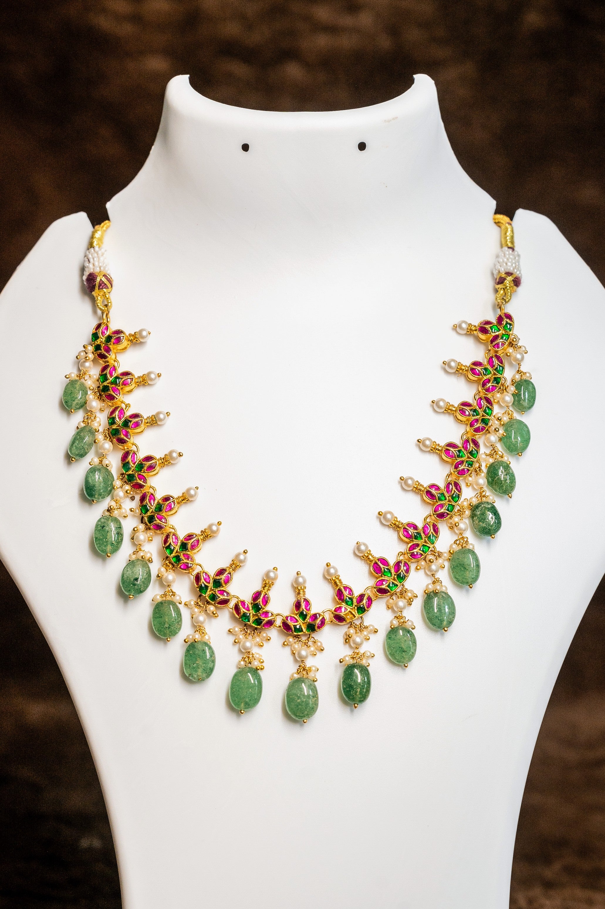 Multicolour Kundan Jewellery Set