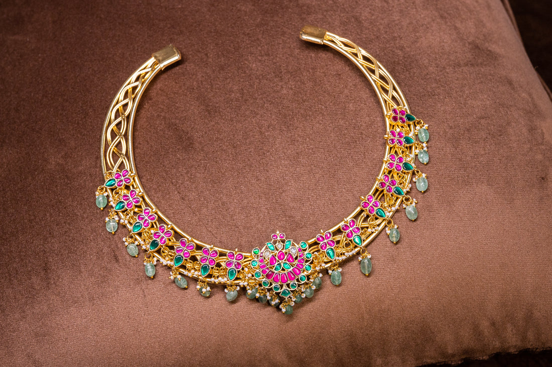 Hasli Choker Round Jadau Kundan