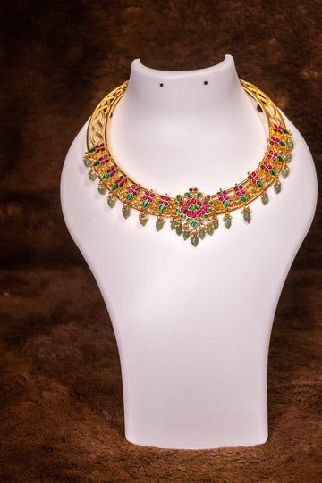 Hasli Choker Round Jadau Kundan