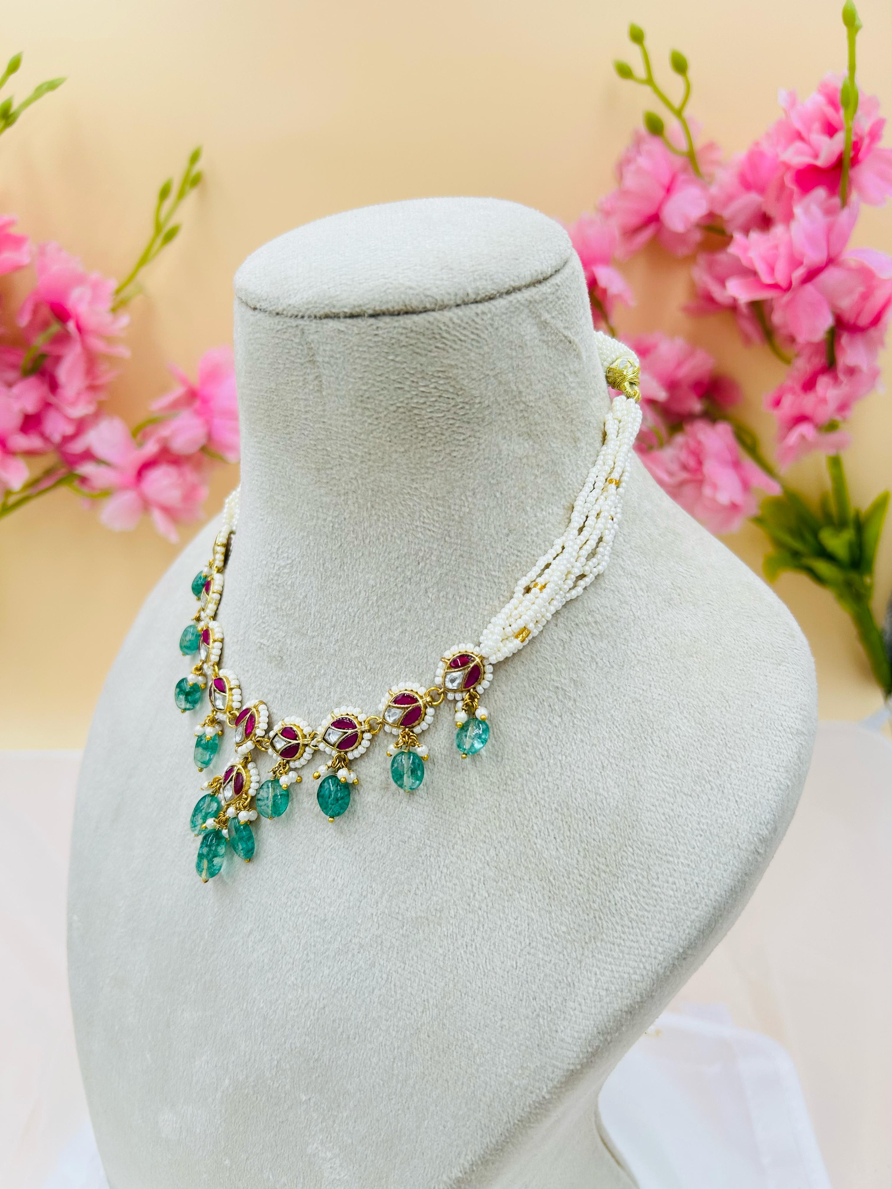 Jadau Kundan Necklace Set