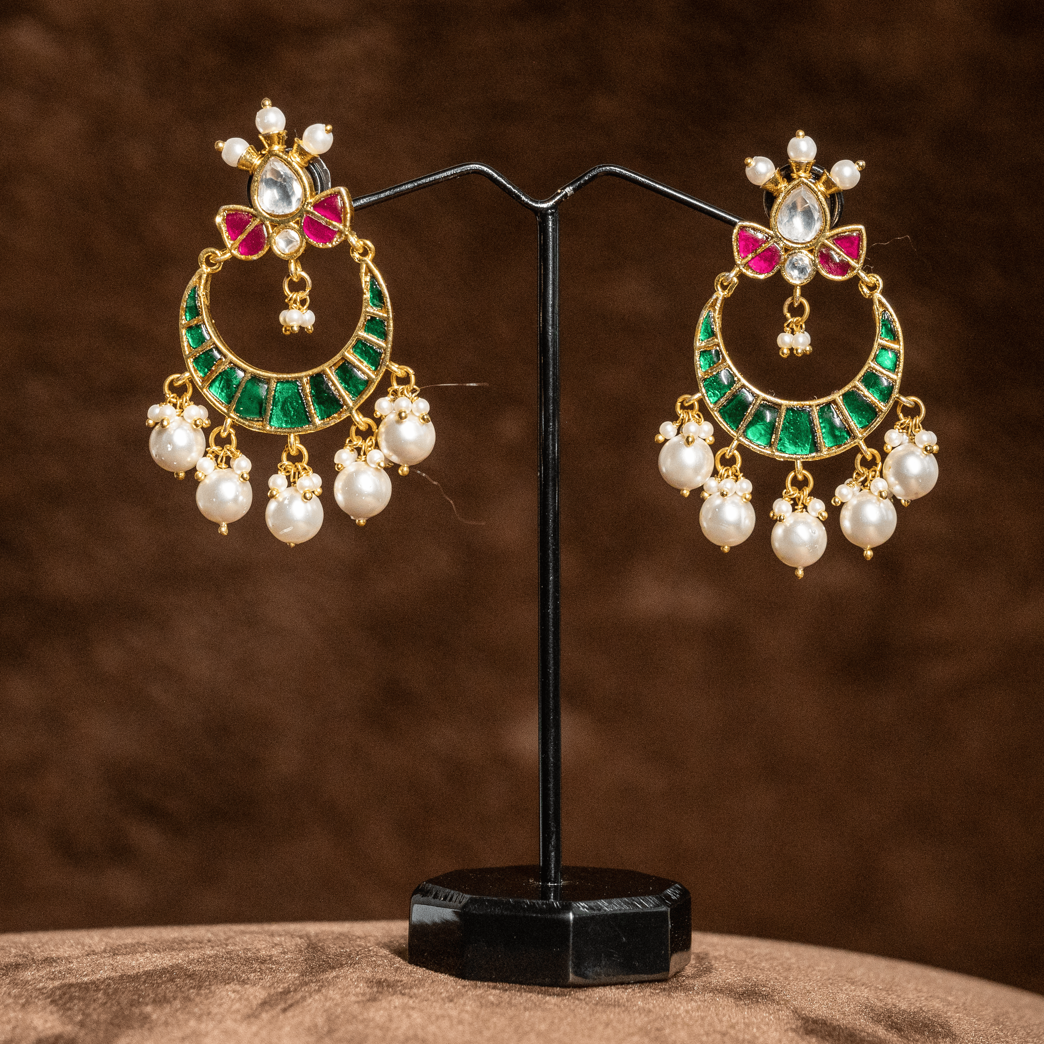 Jhumki Kundan & Stone Trendy Earring