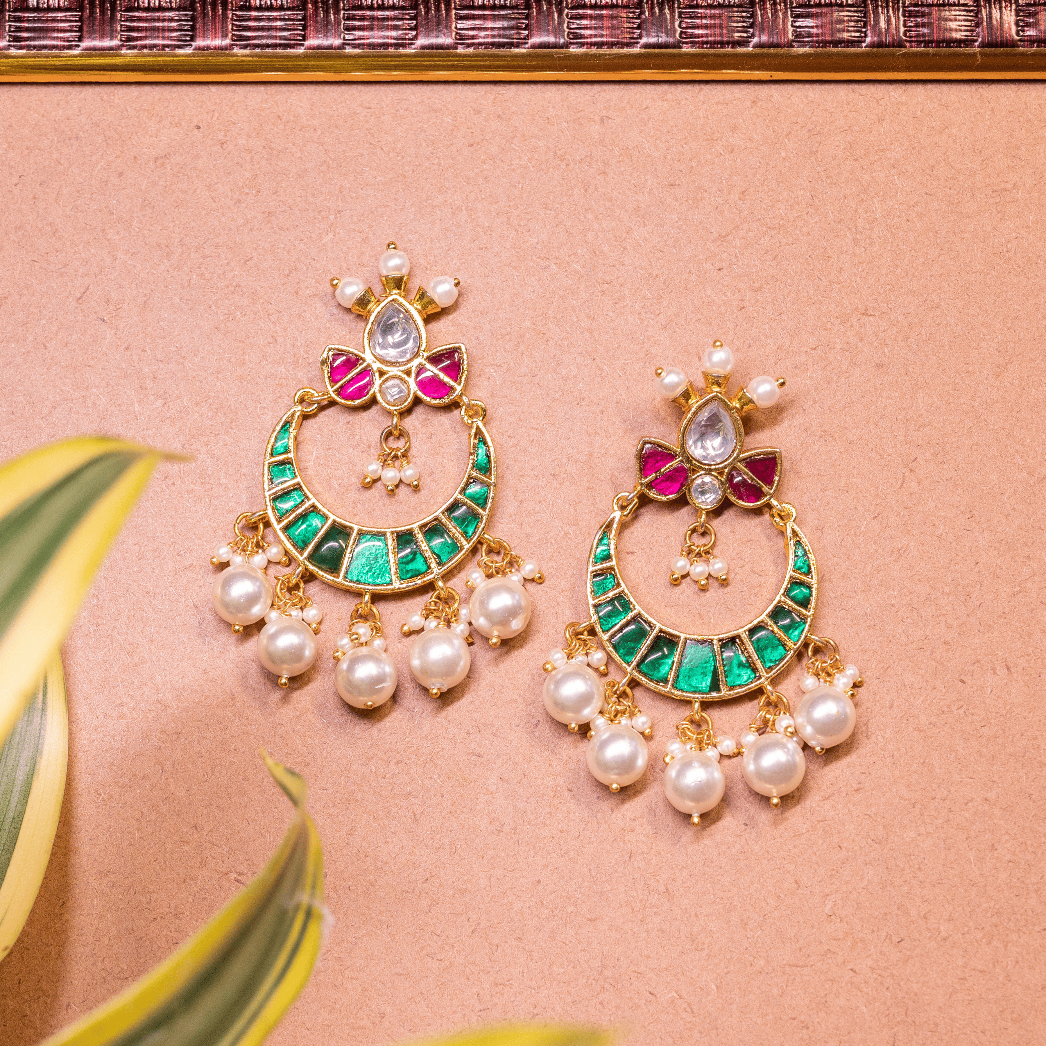 Jhumki Kundan & Stone Trendy Earring