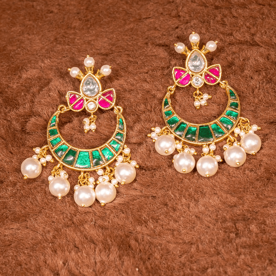 Jhumki Kundan & Stone Trendy Earring