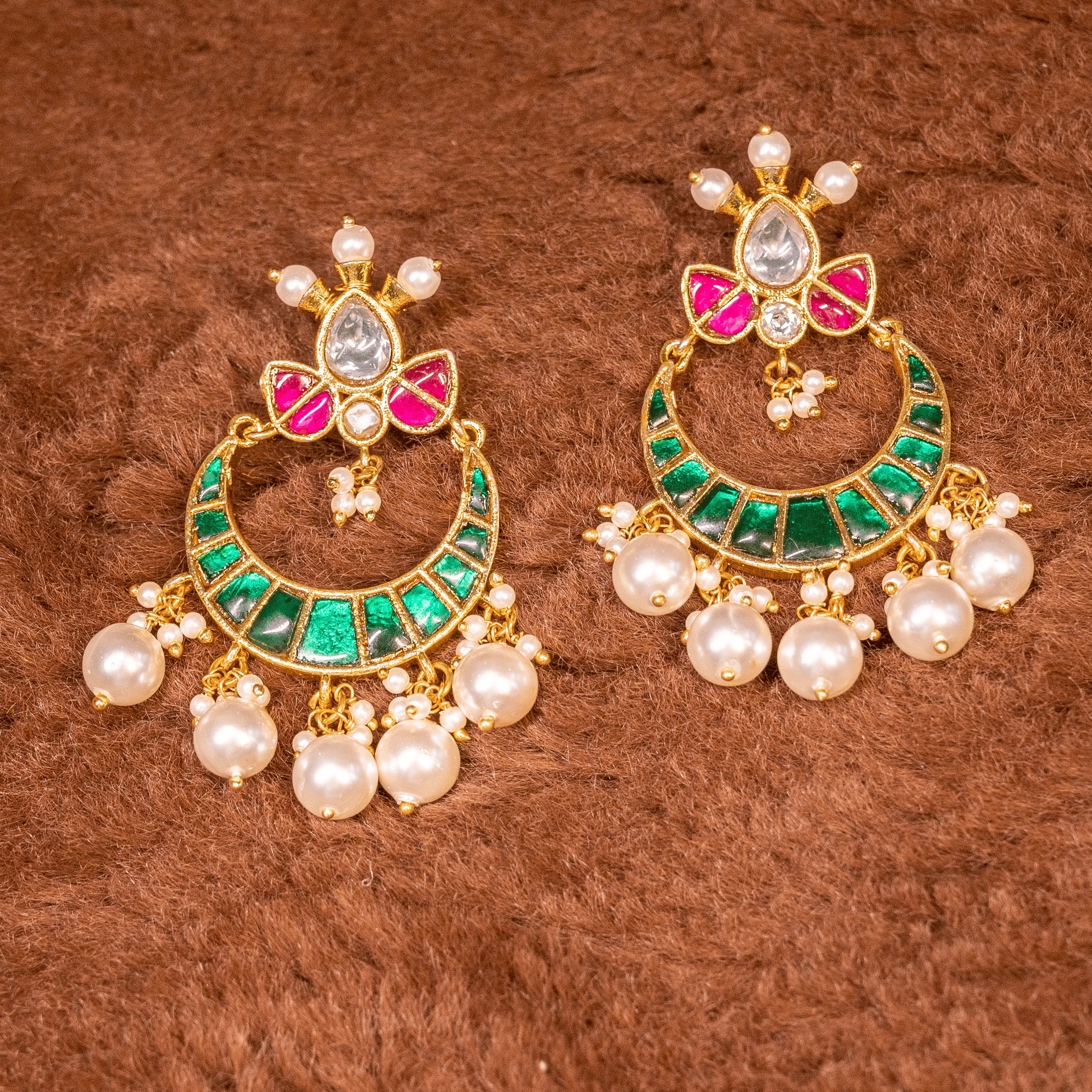 Jhumki Kundan & Stone Trendy Earring