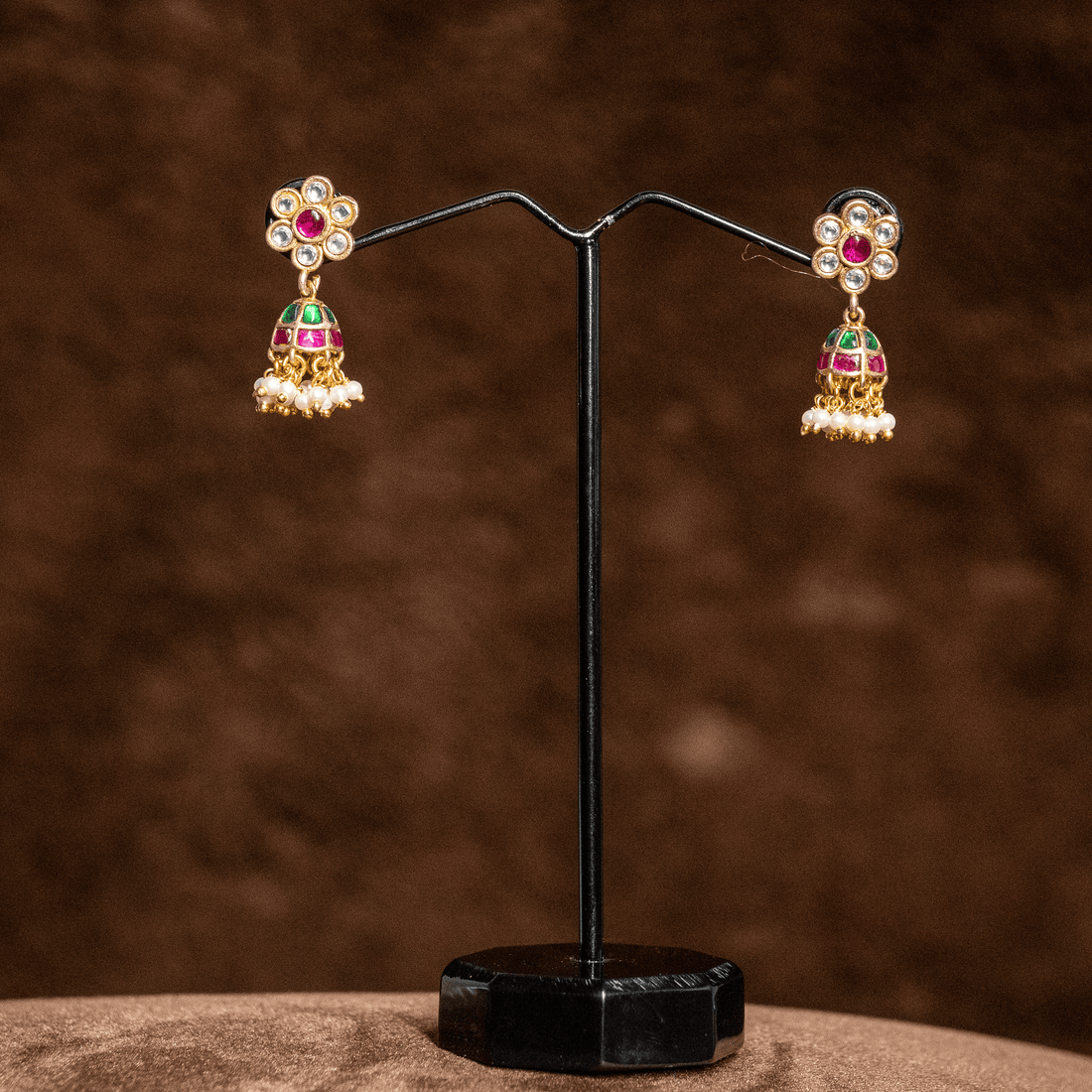 Flower Pattern Jhumki
